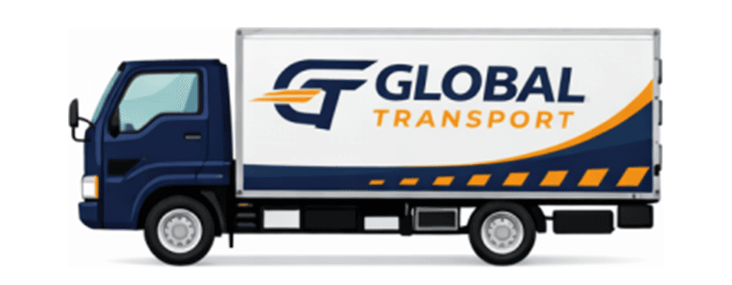 Bakwagen van Global Transport